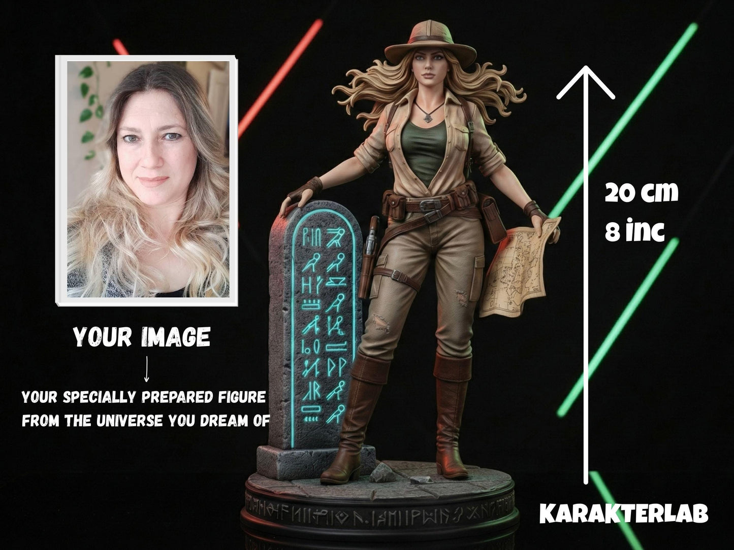 Custom Figurine From Photo, Personalized Superhero or Fantasy Character Statue, Action FigureUnique , Cosplay Gift