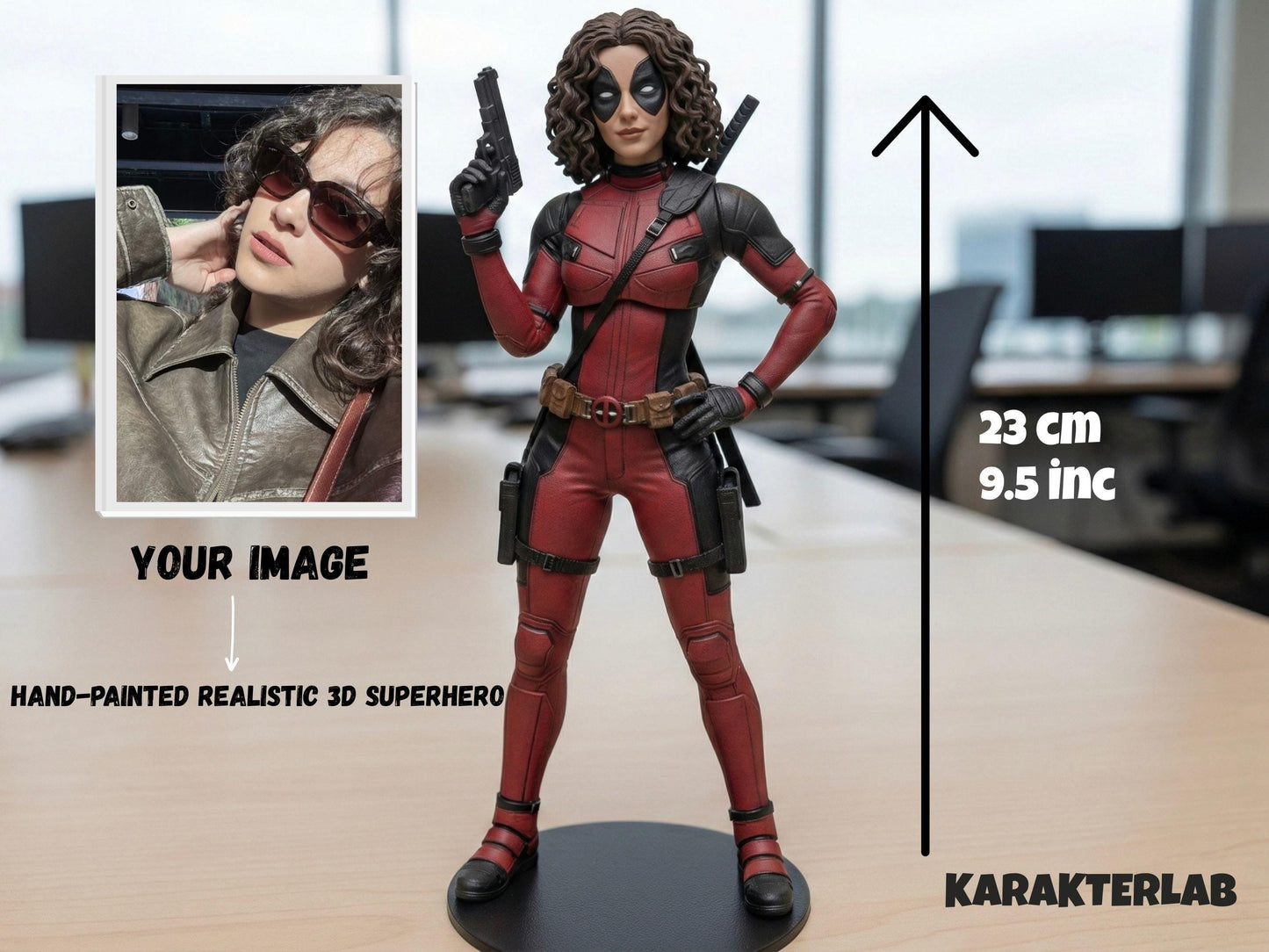 Custom Figurine From Photo, Personalized Superhero or Fantasy Character Statue, Action FigureUnique , Cosplay Gift