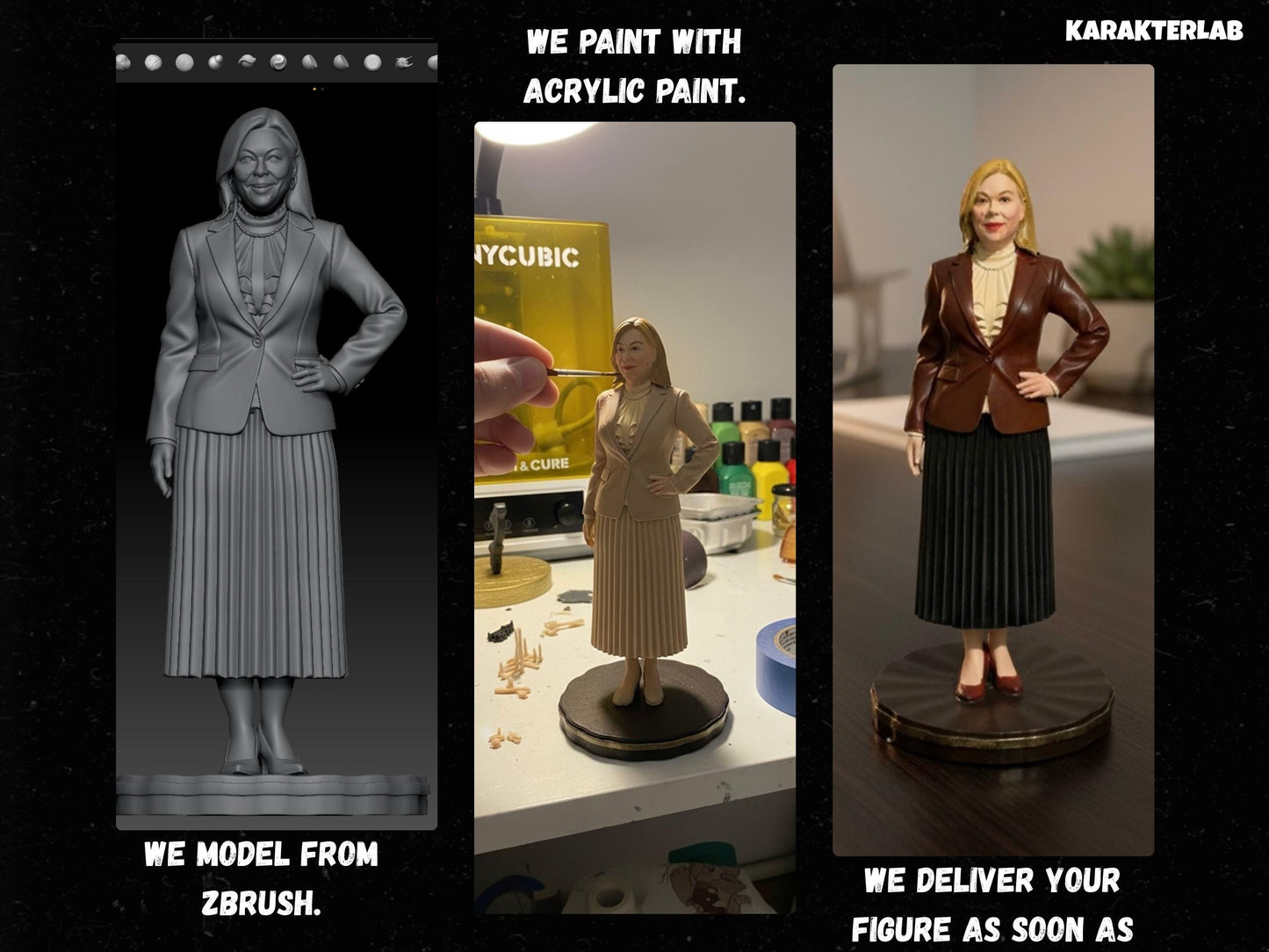 Custom Figurine From Photo, Personalized Superhero or Fantasy Character Statue, Action FigureUnique , Cosplay Gift