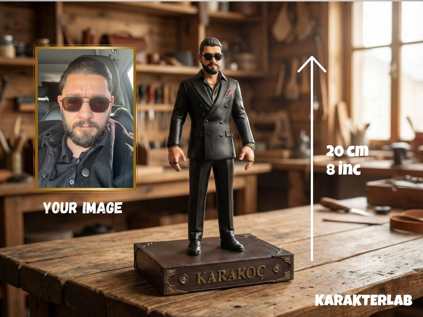 Custom Figurine From Photo, Personalized Superhero or Fantasy Character Statue, Action FigureUnique , Cosplay Gift