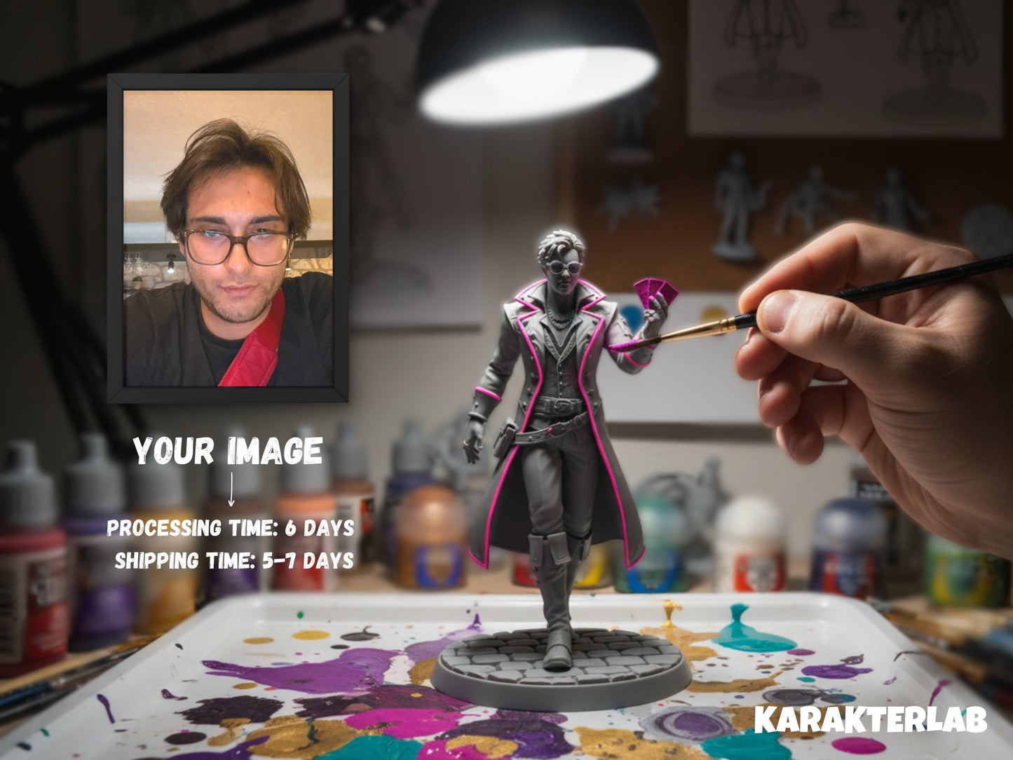 Custom Figurine From Photo, Personalized Superhero or Fantasy Character Statue, Action FigureUnique , Cosplay Gift